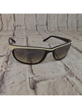 Ray-Ban RB2027 Predator 2 Black With White Trim Sunglasses 62mm Made In Italy